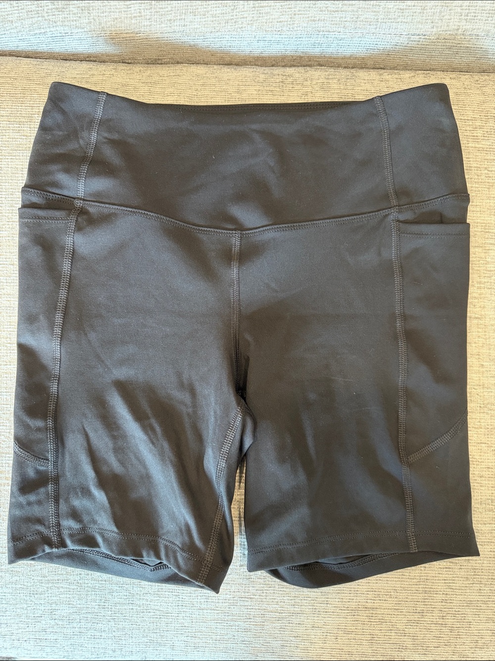 Women’s Black High-Waist biker shorts